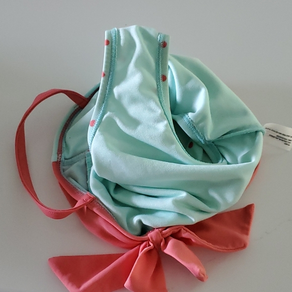 Baby Gap 2T One Piece Bathing Suit Polka Dots Bow - Picture 5 of 5